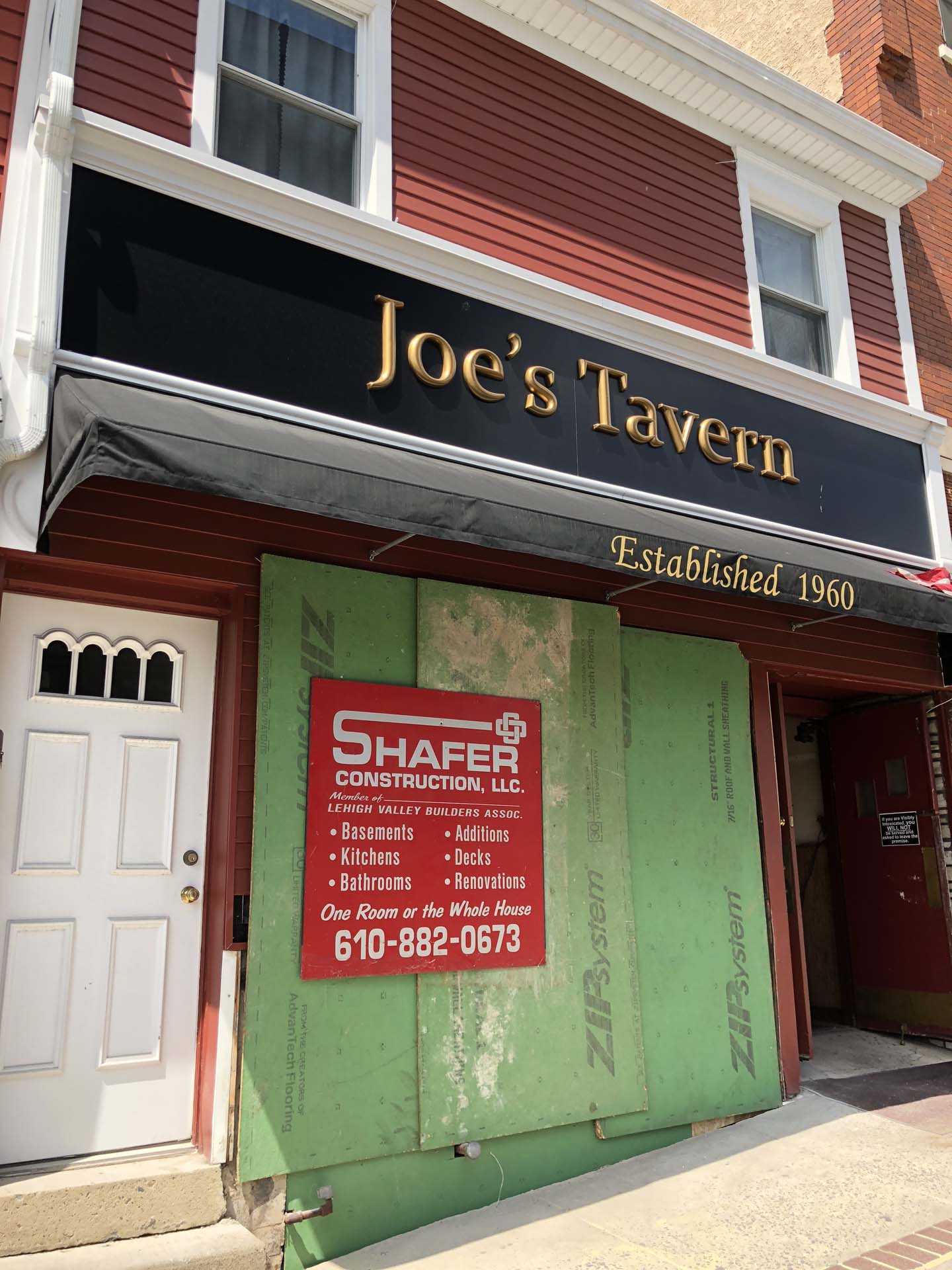 Joe's Tavern Construction